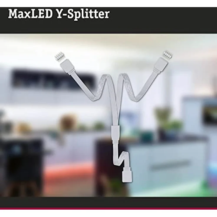 Paulmann 79813 Stripe MaxLED Y-Splitter 1 zu 2 Verteilung 30 cm max. 144 Watt Lichtband Weiß Lichtstreifen Kunststoff LED Band - Preisvergleich – Bild 3