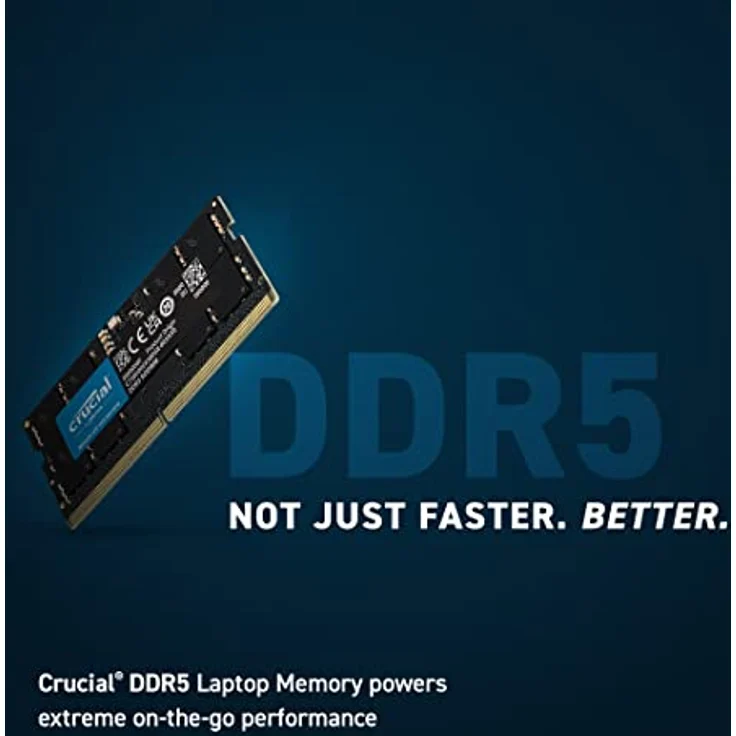 Crucial RAM 32GB DDR5 5600MHz (oder 5200MHz oder 4800MHz) Laptop-Speicher CT32G56C46S5 – Bild 2