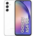 Samsung Galaxy A54 5G, Android Smartphone, 6,4 Zoll Dynamic AMOLED Display, 5.000 mAh Akku, 128 GB/8 GB RAM Handy in Awesome White inkl. 30 Monate Herstellergarantie 