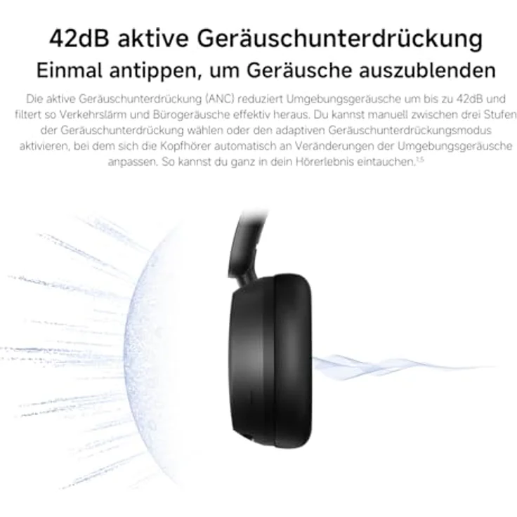 XIAOMI Redmi Headphones Neo, Over-ear Bluetooth Kopfhörer mit klarer Klangqualität, Sand White – Bild 4