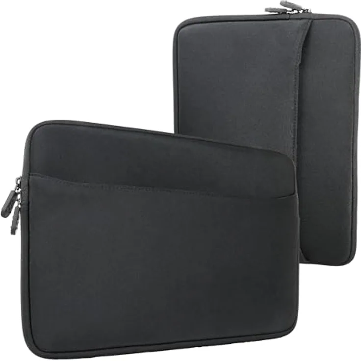 honju Darkroom Neopren Sleeve für Samsung Galaxy Tab S10+ / S9+ FE / S9+ / S8+ / S7 FE / S7+, mit Mikrofaser Innenseite und großem Außenfach, leichter Reißverschluss