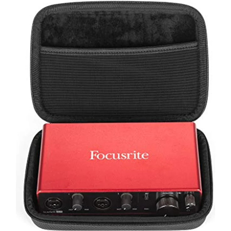 Analog GLIDE Case für Focusrite Scarlett 4i4 / UA Arrow / Solo, DJ Case, schwarz, robustes EVA-Material, kompakt und schützend – Bild 4