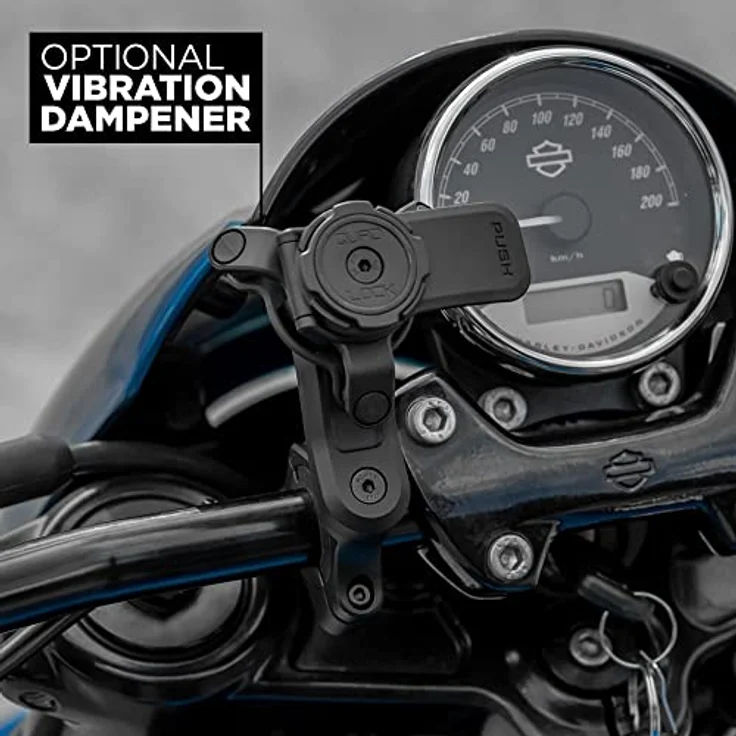 Quad Lock Motorcycle Mount Pro, Smartphone Halterung für Motorräder, Schwarz, inklusive Verlängerungsstück für optimale Sichtbarkeit – Bild 2
