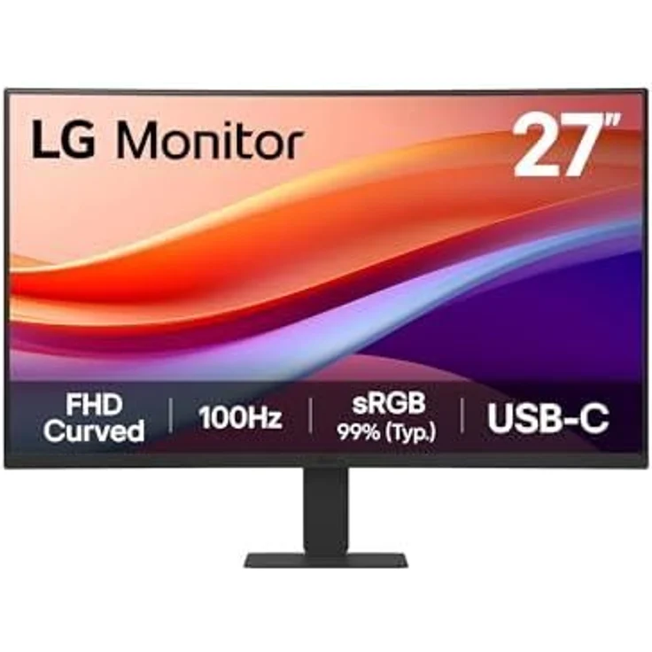 LG 27U421A-B, 27 Zoll FHD IPS-Desktop-PC-Monitor, 100 Hz, HDR10, sRGB 99%, neigbar, HDMI 2.0, USB-C (15 W)
