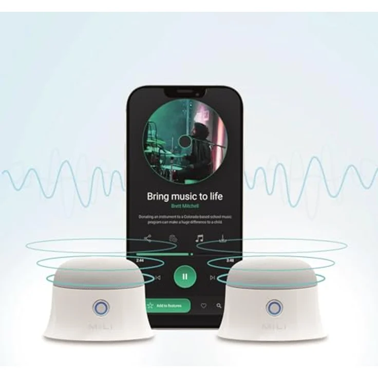 Ultron Mag Soundmate magnetic BT Speaker 2 Stück white, Bluetooth-Lautsprecher mit magnetischer Halterung – Bild 3