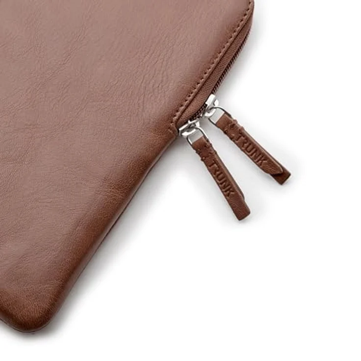 Trunk MacBook Pro Hülle, Ledertasche für 14" Apple Laptop, Braun, schlankes Design, maximaler Schutz – Bild 10