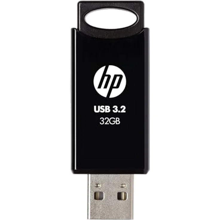 HP 712w USB 3.2 Gen 1 Flash-Laufwerk 32GB, schwarz, Lesegeschwindigkeit bis zu 120 MB/s, langlebiges Schiebe-Design – Bild 2