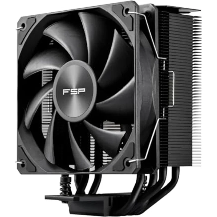 FSP Air CPU Cooler NP5-B, CPU Kühler mit optimierter Wärmeableitung, Schwarz – Bild 3