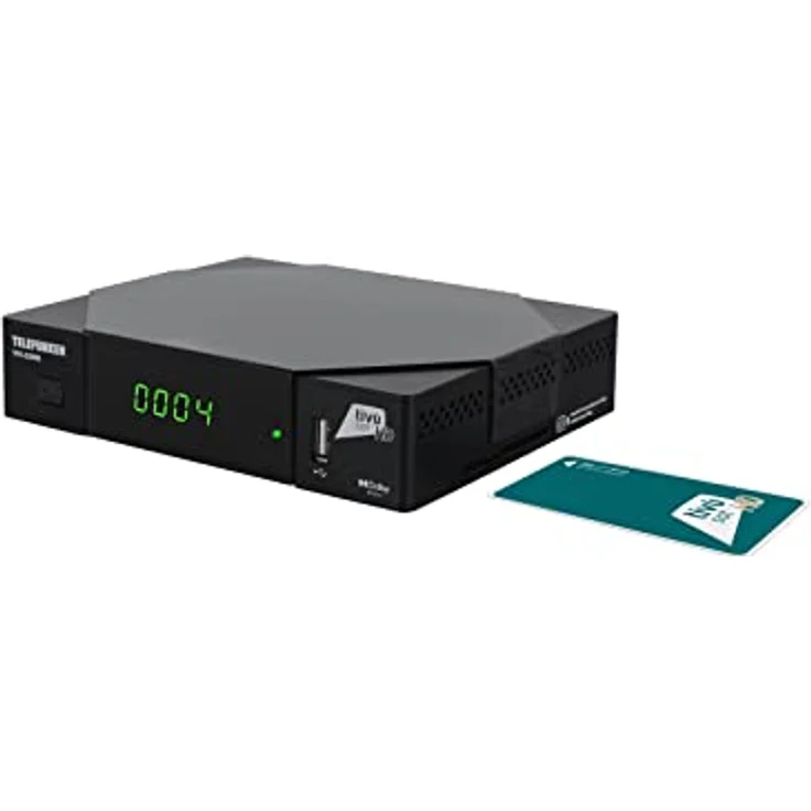 Telefunken TKF-S2000 Full HD DVB-S2 Sat Receiver mit aktiver Tivusat HD Karte – Bild 1