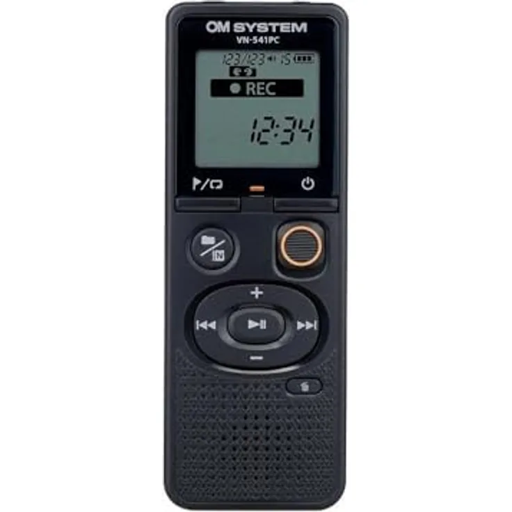 OM SYSTEM VN-541 PC Nachfolger Olympus VN-541 PC Digital Voice Recorder mit omnidirektionalem Mikrofon, EIN-Tasten-Aufnahme, Geräuschunterdrückung und 4GB Speicher