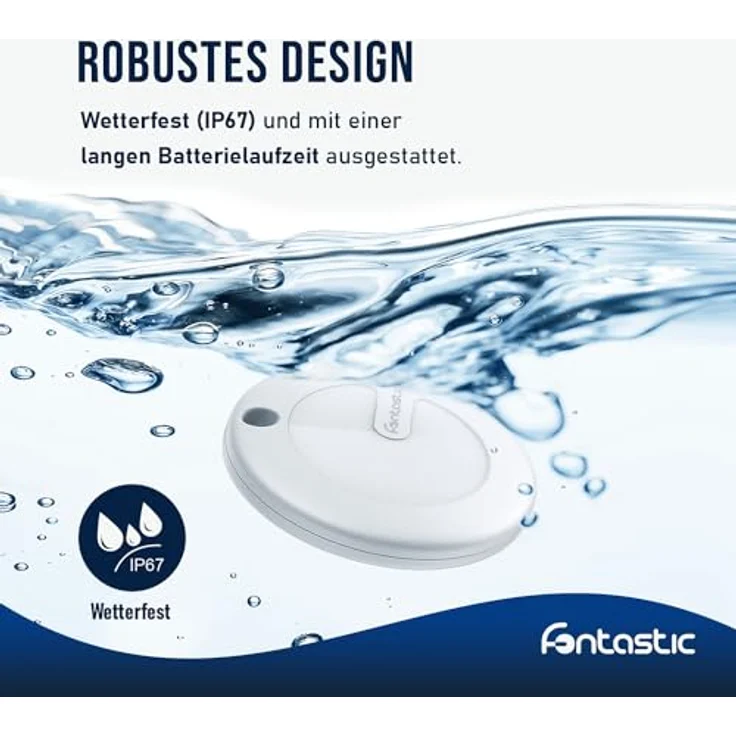 Fontastic FonTag Smart Finder – Schlüsselfinder mit App iOS kompatibel, Bluetooth Tracker inkl. Alarm-Funktion, Peilsender Mini, Schlüssel Tracker wetterfest (Schlüsselfinder mit Anhänger Schwarz) – Bild 5