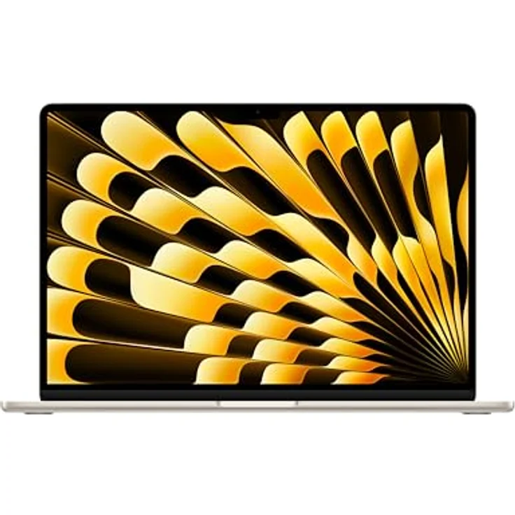 Apple MacBook Air M3 Chip 15" Laptop: 15,3" Liquid Retina Display, 16 GB RAM, 256 GB SSD, Polarstern – Bild 1