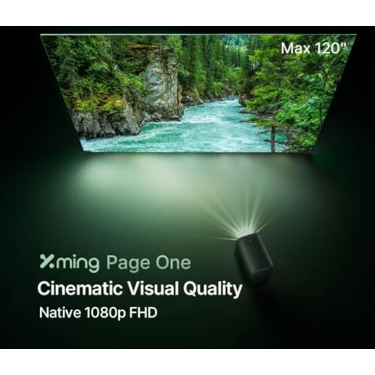 Formovie Xming Pageone, Beamer mit Google TV, 500 CVIA Lumen, Dolby Vision und Audio, HDMI 2.1, USB 3.0, Demoware Platin – Bild 3