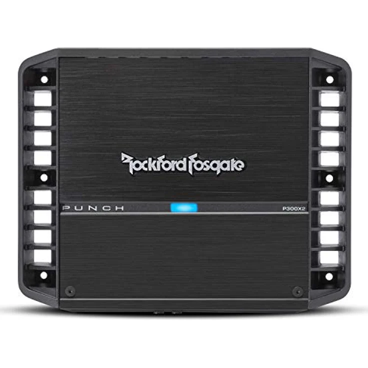 Rockford Fosgate P300X2 PUNCH, 2-Kanal Class-AB Verstärker mit 2 × 150 W RMS, Hoch- und Tiefpassfilter, Aluminiumgehäuse – Bild 1