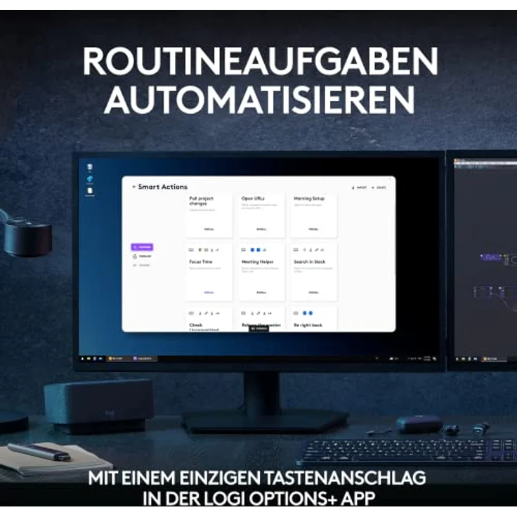 Logitech MX Keys S Combo: Leistungsstarke kabellose Tastatur und Maus mit Handablage,Customizable Illumination, Fast Scrolling,Bluetooth, für Windows/Linux/Chrome/Mac, Deutsches QWERTZ-Layout - Grau – Bild 5