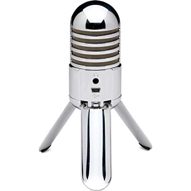 Samson Meteor Mic USB Studio-Podcast Mikrofon silber – Bild 5