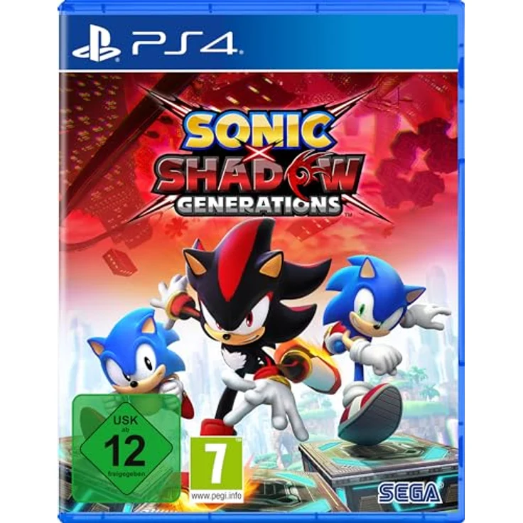Atlus Sonic x Shadow Generations (Playstation 4), Remaster des Zeitreiseabenteuers mit Sonic und Shadow, blau – Bild 1