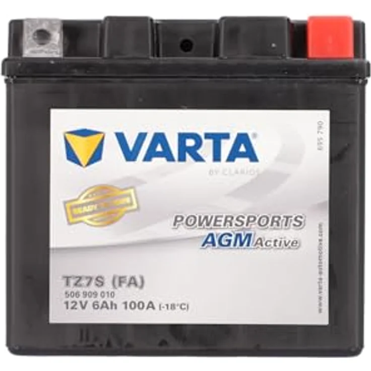 VARTA Powersports Active AGM Motorradbatterie - 6 Ah, wartungsfrei, langlebig, hohe Kaltstartleistung – Bild 1