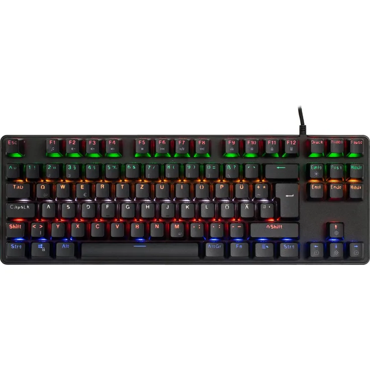 ISY Mechanical TKL Gaming Keyboard Multicolor, IGK-4000 MEC TKL GAM KEYBOARD MIT RGB-BELEUCHTUNG