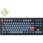 Keychron V3 Max TKL Custom Wireless Mechanische Tastatur, 2.4 GHz/Bluetooth/USB-C 3-Mode RGB, QMK/VIA Programmierbare Makros, Hot-Swap PBT Tastenkappen für Mac Windows Gateron Jupiter Banana