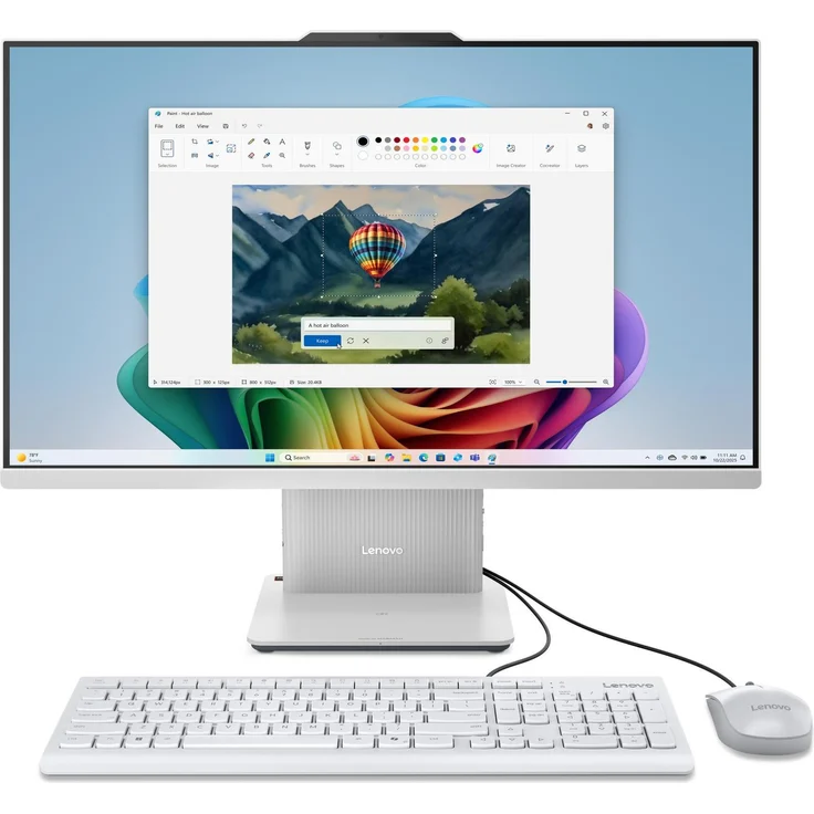 Lenovo IdeaCentre AIO 27AKP10, All-in-One-PC mit 27 Zoll IPS-Display, AMD Ryzen™ Prozessor, 16 GB RAM, 1000 GB SSD, Radeon 740M, grau – Bild 1
