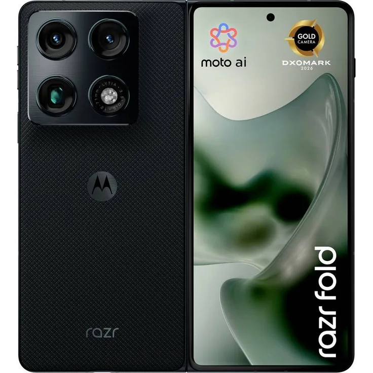 Motorola razr fold 512GB, Smartphone mit 8,1 Zoll 2K-Display und erstklassigem Kamerasystem, Schwarz