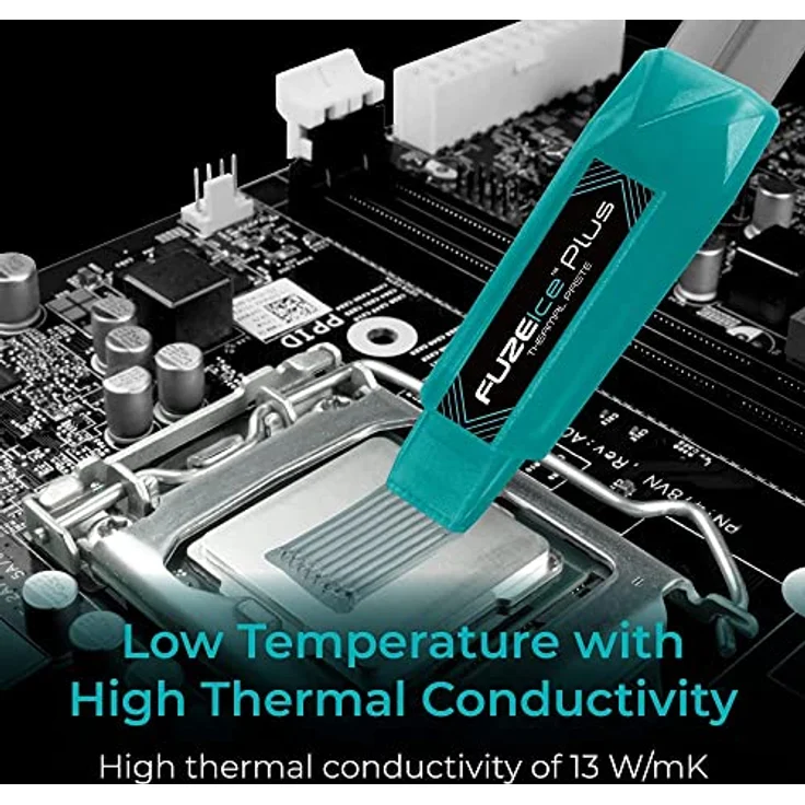 Iceberg Thermal FUZEIce Plus Hochleistung-Wärmeleitpaste mit 2-in-1 Spachtel CPU GPU Kühlkörperpaste 13 W/mK 3,5 g – Bild 5