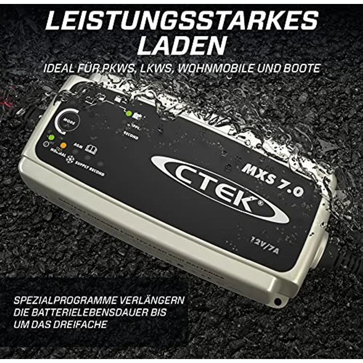 CTEK Automatikladegerät Hochfrequenzladegerät MXS 7.0 12 V 7 A (MXS 7.0) – Bild 4