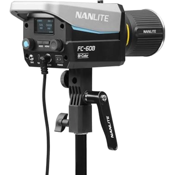 NANLITE FC-60B Bi-Color Leuchte, kompakte LED mit 3027 Lux, Batteriebetrieb und 4 Steuerungsoptionen, inkl. Zubehör und 3 Jahre Garantie – Bild 4