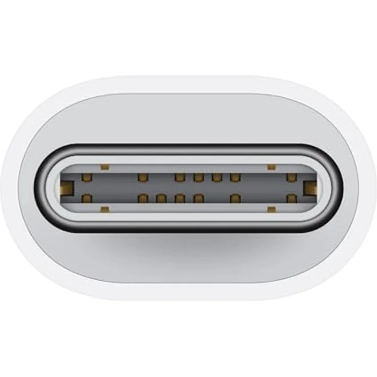 Apple MUQX3ZM/A, USB Typ-C auf Lightning Adapter, gerade, weiß – Bild 3