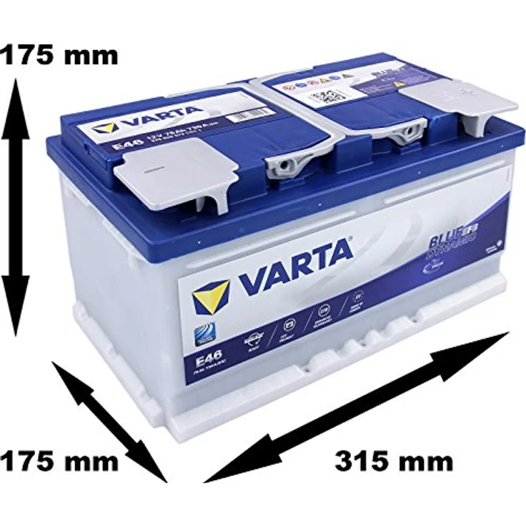 Starterbatterie Varta Blau Dynamische 12V 75Ah L4B E46 - 730A 575 500 073 – Bild 3
