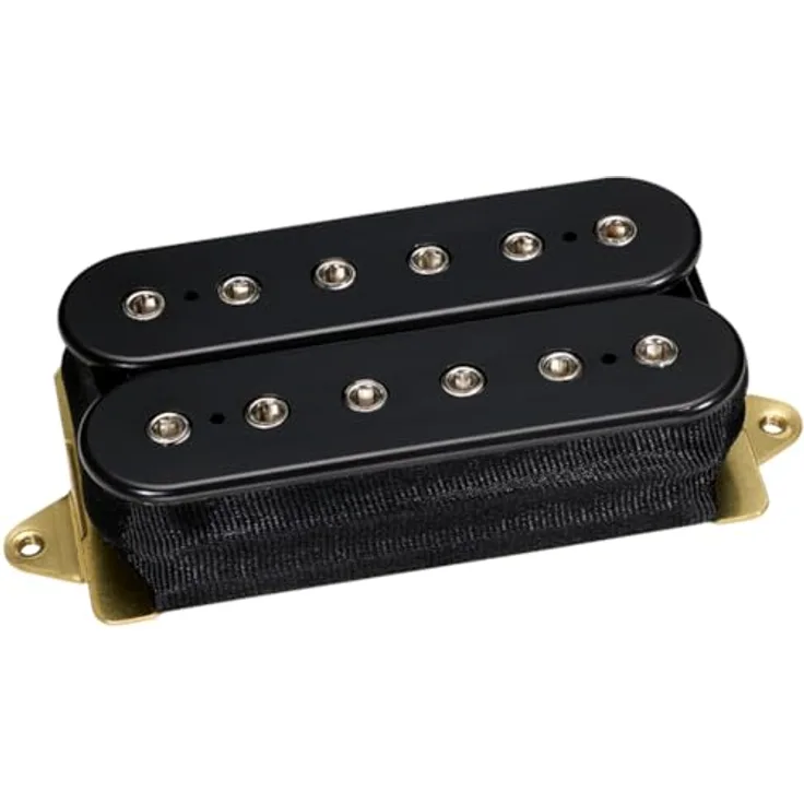 DiMarzio DP100F BK Super Distortion-F, Tonabnehmer für Hardrock mit runden Mitten, schwarz, inkl. Schrauben und Federn