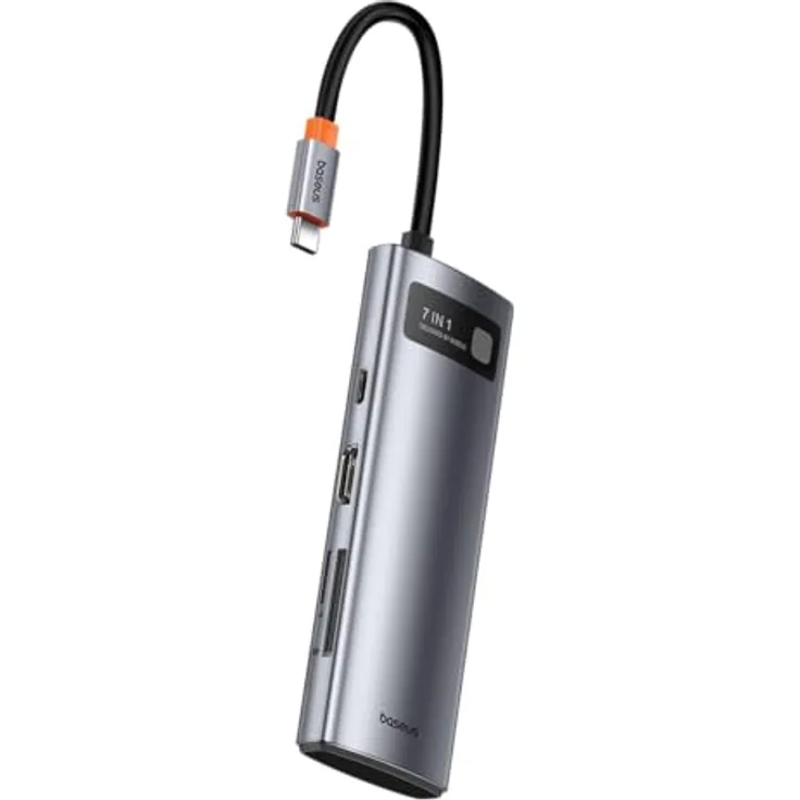Baseus StarJoy 7 in 1 Multifunktions-Hub Adapter-Space Grau, USB-Hub mit 7 Anschlüssen und hoher Bildauflösung - Preisvergleich