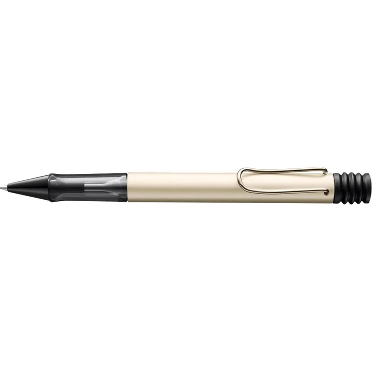 LAMY Lx Pd, Druckkugelschreiber mit ergonomischem Griff, Gehäuse aus Aluminium in Palladium, schwarze Schreibfarbe, 0,5 mm Strichstärke, nachfüllbar