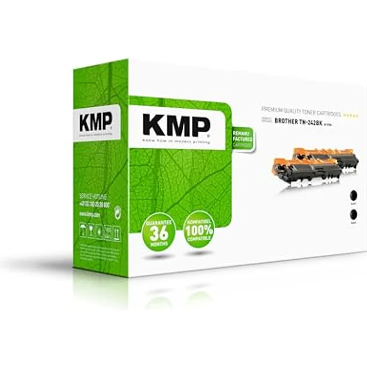 KMP Tonerkartusche B-T57D, kompatibel mit Brother TN-242, schwarz, ca. 2.500 Seiten bei 5% Deckung