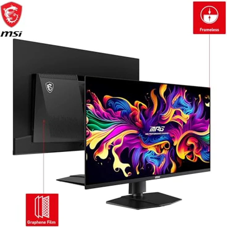 MSI MAG 321UPX QD-OLED 31.5 Zoll 4K UHD Gaming Monitor, 240Hz, 0.03ms, 99% DCI-P3, DisplayHDR True Black 400, DP 1.4a, HDMI 2.1, USB Type-C – Bild 3