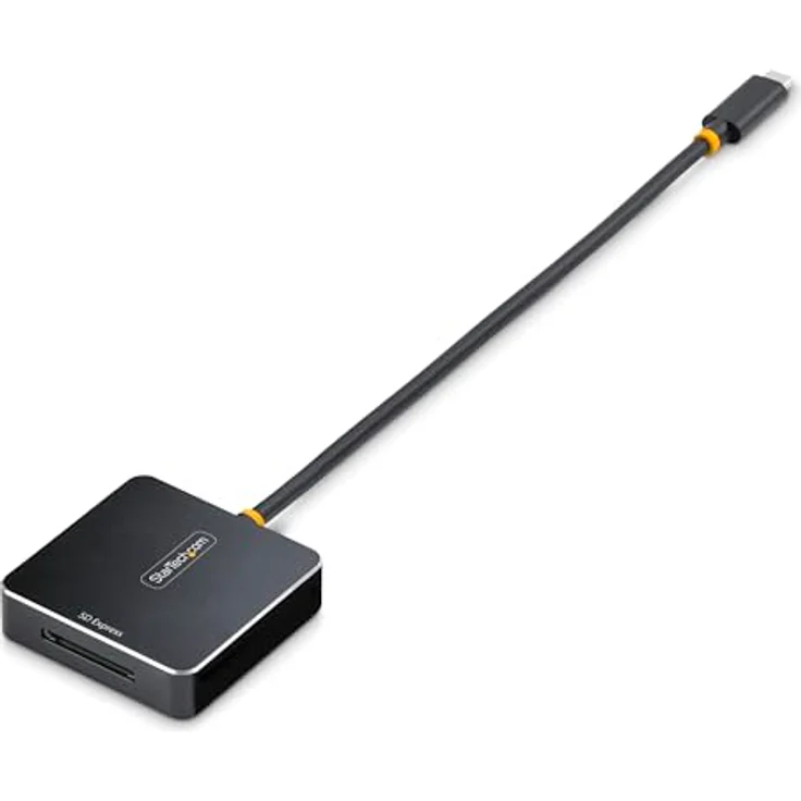 StarTech.com SD Express USB-C Kartenleser, 10Gbps USB C Speicherkartenleser, SD 7.1 Externer Kartenlesegerät, SDHC/SDXC, Aluminium Design – Bild 3
