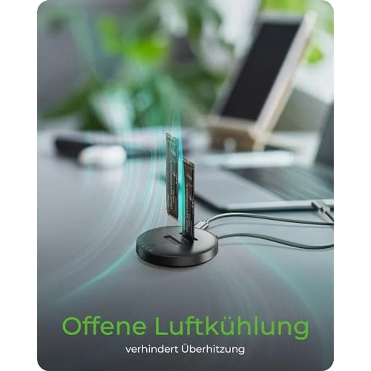ICY BOX IB-1612MCL-C31 DockingStation für M.2 NVMe & SATA SSDs, Klonstation mit bis zu 10 Gbit/s, USB-C, werkzeuglose Installation, LED-Anzeige – Bild 7