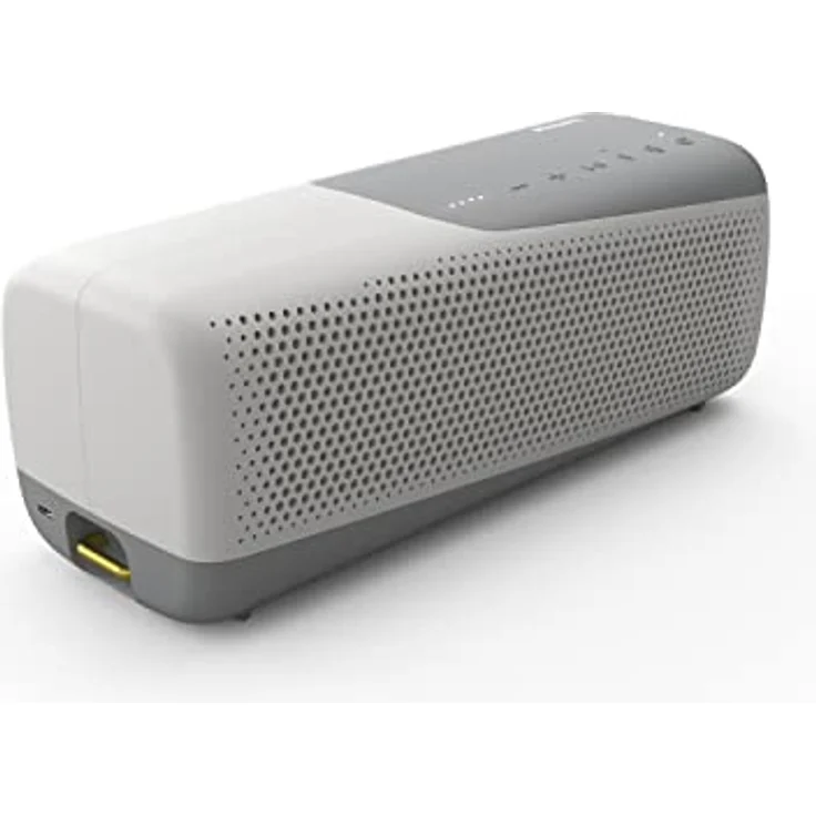 PHILIPS Audio Kabellose Lautsprecher Bluetooth, Hochportabler & Wasserdichter IP67 Lautsprecher Mit Integriertem Mikrofon Für Anrufe & Powerbank, 24 Stunden Wiedergabe,TAS7807W, Weiß, Groß – Bild 1