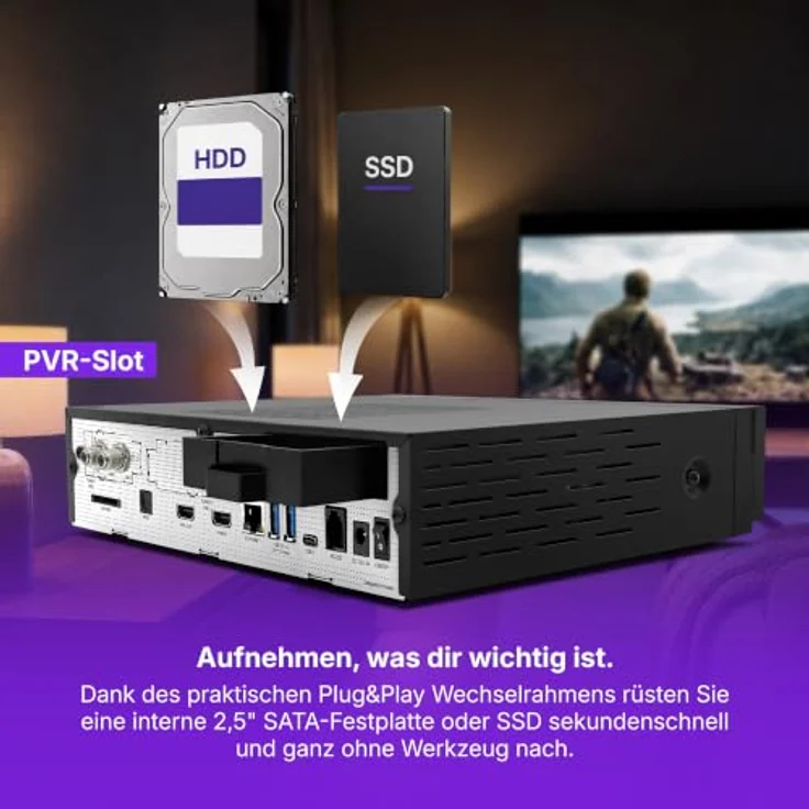 VU+ Duo 4K Lite, Linux Receiver mit 1x DVB-S2X FBC Twin Tuner, UHD 2160p, Gigabit LAN, DualBand WiFi, BT 5.4 – Bild 8