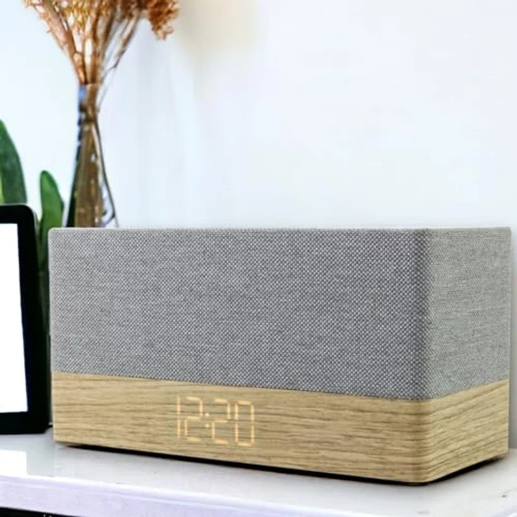 Soundmaster UKW-PLL Uhrenradio UR630WE, Bluetooth, USB Ladefunktion, in Weiß – Bild 5