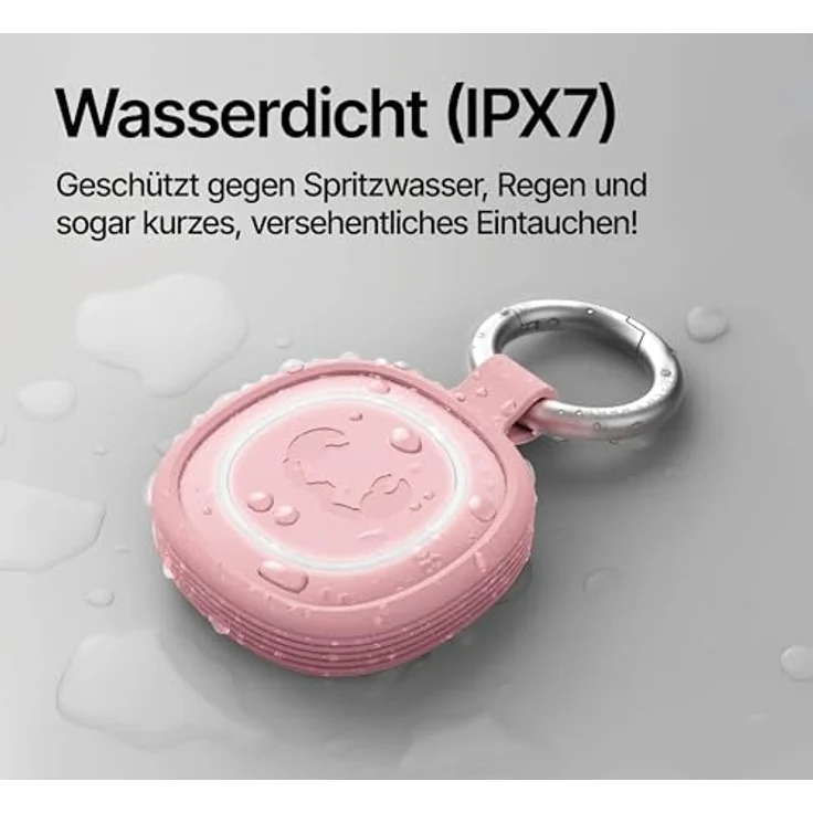 Fresh n Rebel Smart Finder 2, Schlüsselfinder mit Apple Find My und Google Find Hub, IPX7, pink – Bild 6