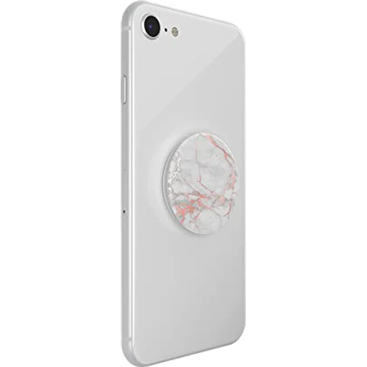 PopSockets 801649 PopGrip - Ausziehbarer Sockel und Griff für Smartphones und Tablets mit einem Austauschbarem Top - Rose Gold Lutz Marble – Bild 4