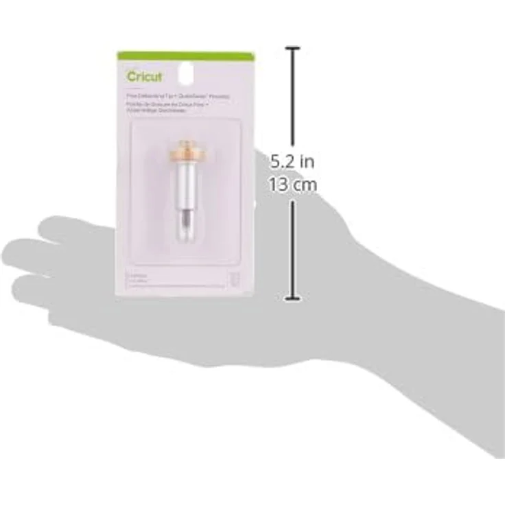 Cricut Fine Debossing Tip + QuickSwap™ Housing, Prägespitze für Cricut Maker, Silber, für detaillierte Designs auf Karton und Kraftkarton – Bild 12