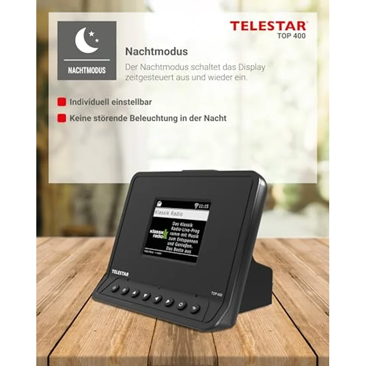 Telestar TOP 400 Internetradio, DAB+/FM, schwarz – Bild 8