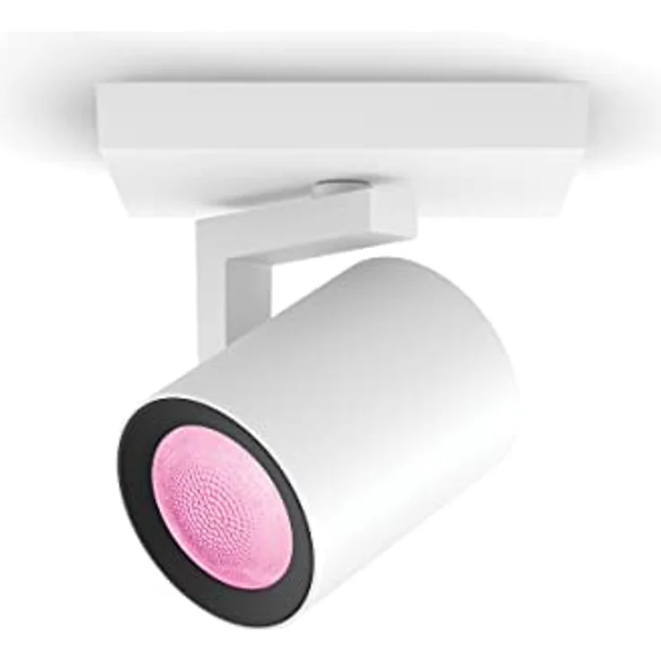 Philips Hue White & Color Ambiance Argenta Deckenlampe mit Einerspot, smarte Lichtsteuerung über Sprache und App, weiß – Bild 2