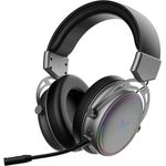 Rapoo VH800 kabelloses Gaming Over-Ear Headset, Flexibles Mikrofon, 46h Akku, Bluetooth/2,4Ghz - Space Grey