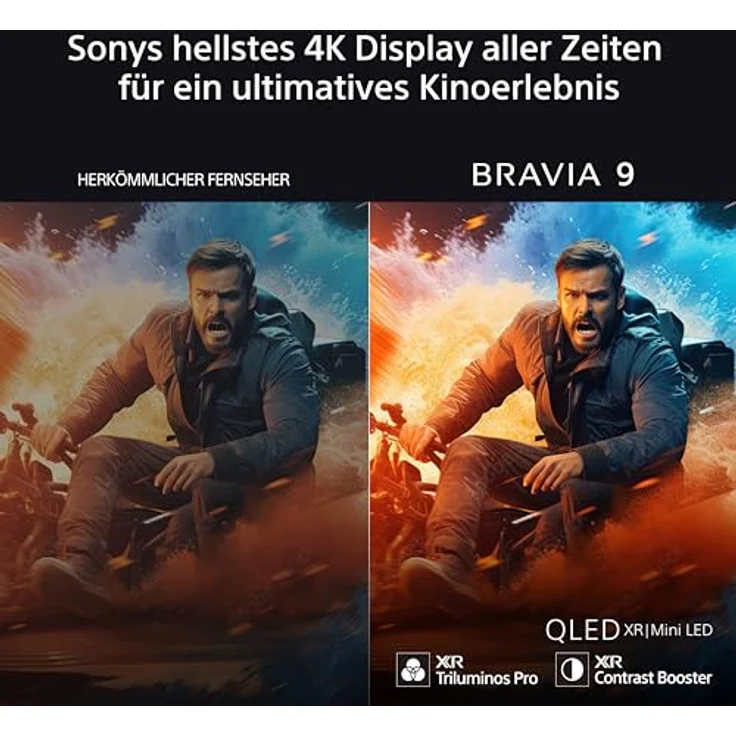 Sony BRAVIA 9 QLED (XR l Mini LED) 65 Zoll 4K HDR Google Smart TV | Gaming-Funktionen, IMAX Erweitert, Dolby Vision Atmos, Chromecast, AirPlay, 120Hz K65XR90 in Schwarz – Bild 3