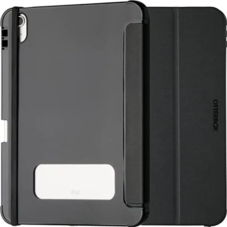 OtterBox React Folio Hülle für iPad 10,9" (10. gen 2022), stoßfeste, sturzsichere, ultradünne Schutzhülle, nach Militärstandard getestet, Schwarz
