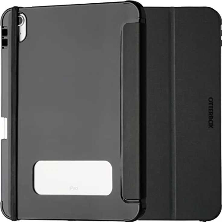 OtterBox React Folio Hülle für iPad 10,9" (10. gen 2022), stoßfeste, sturzsichere, ultradünne Schutzhülle, nach Militärstandard getestet, Schwarz – Bild 1